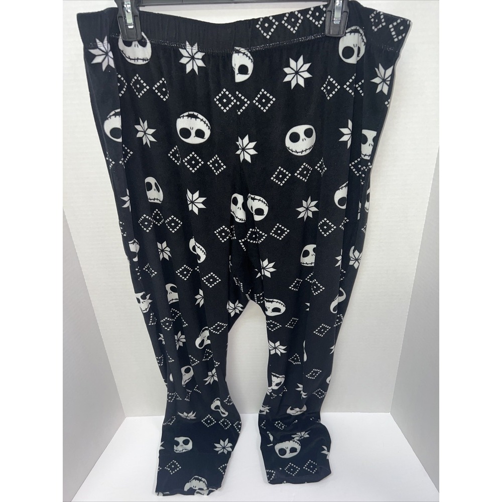 Disney Nightmare Before Christmas Pajama Pants Women's Size XL Black